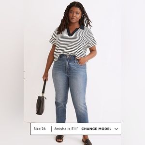 Madewell NWT Women’s Jeans. Size 32. The perfect vintage Jean.